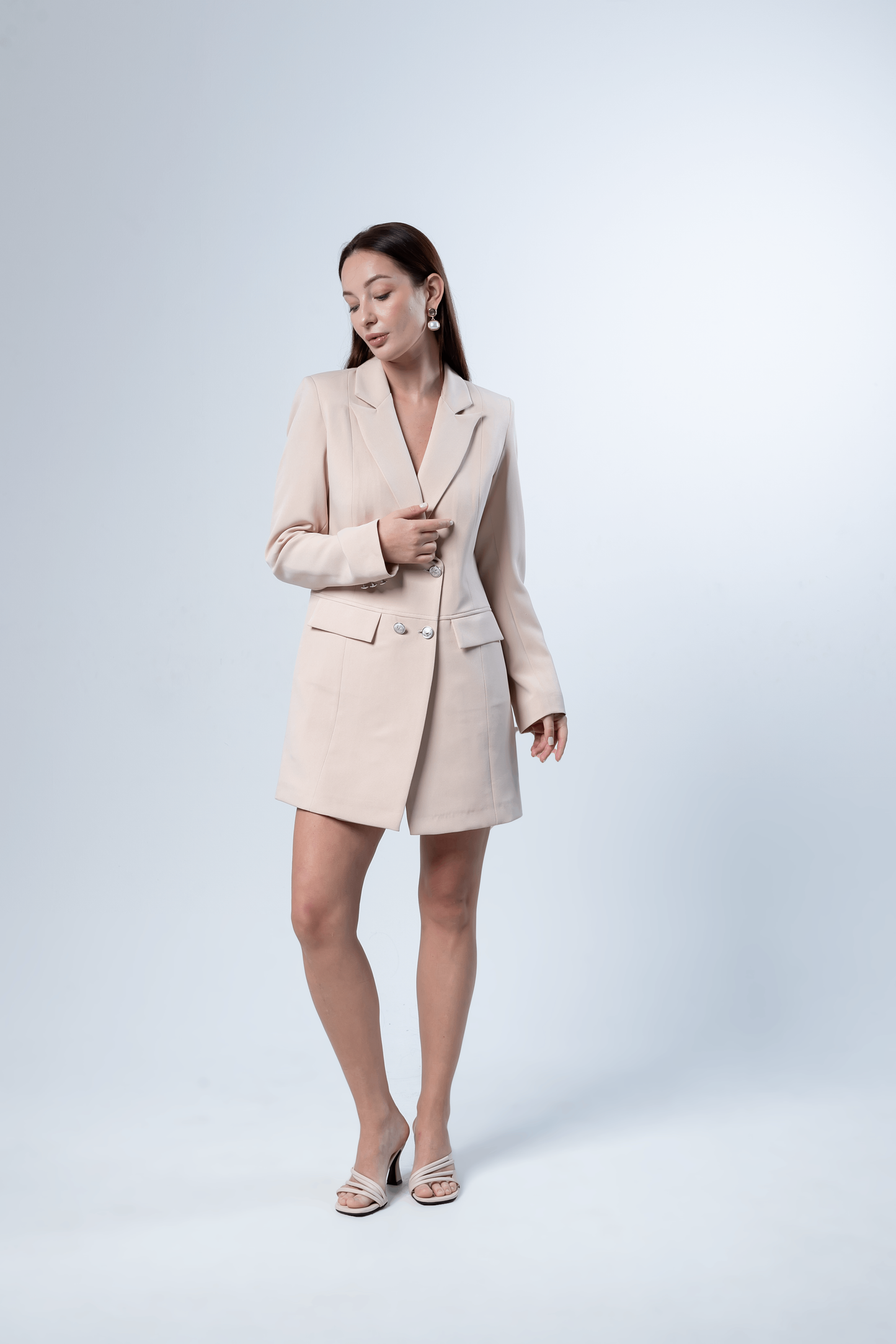 Double Breasted Blazer Dress