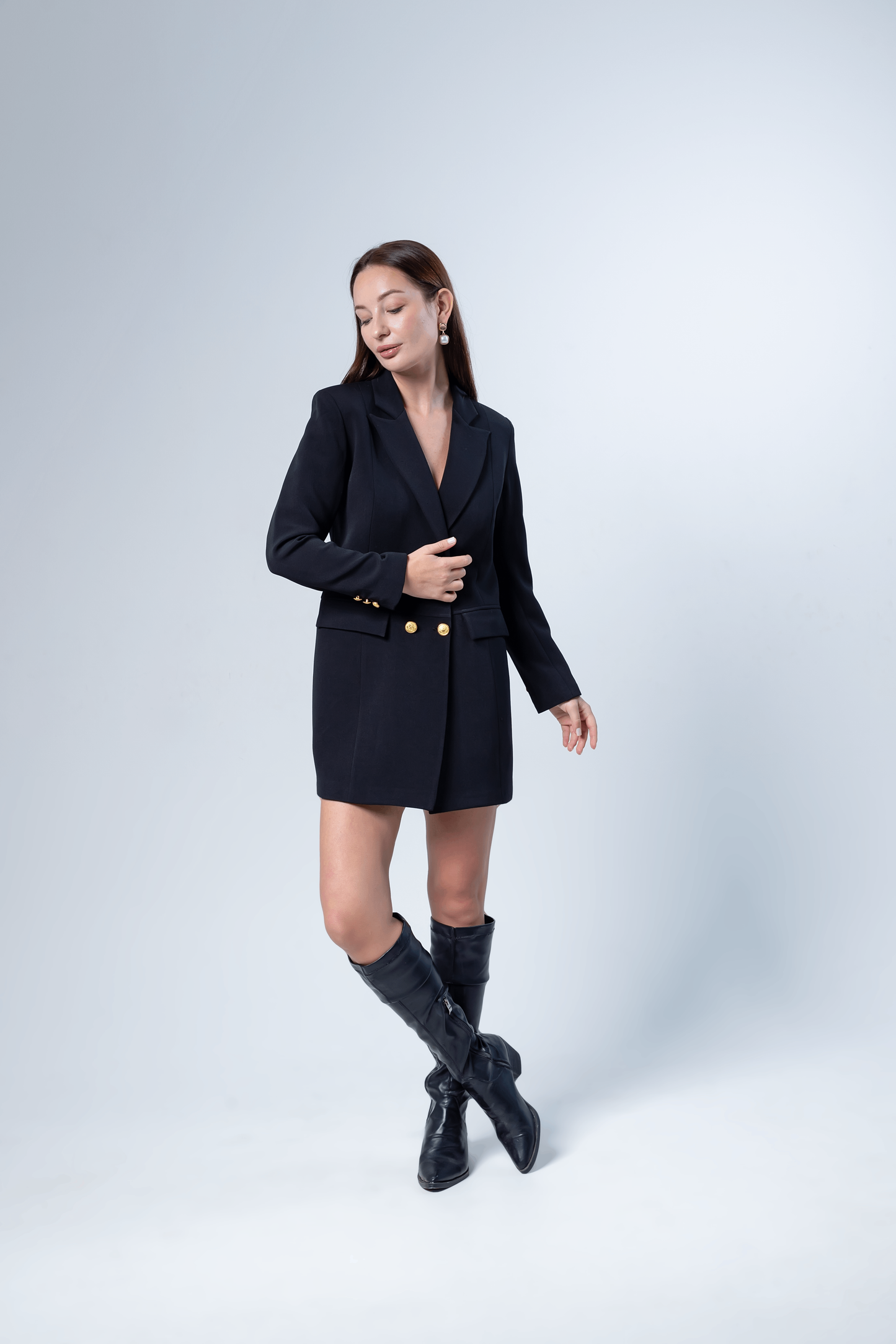 Double Breasted Blazer Dress