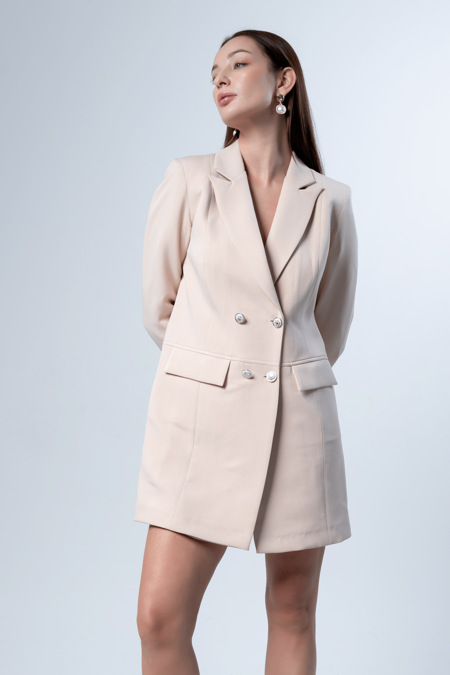 Double Breasted Blazer Dress